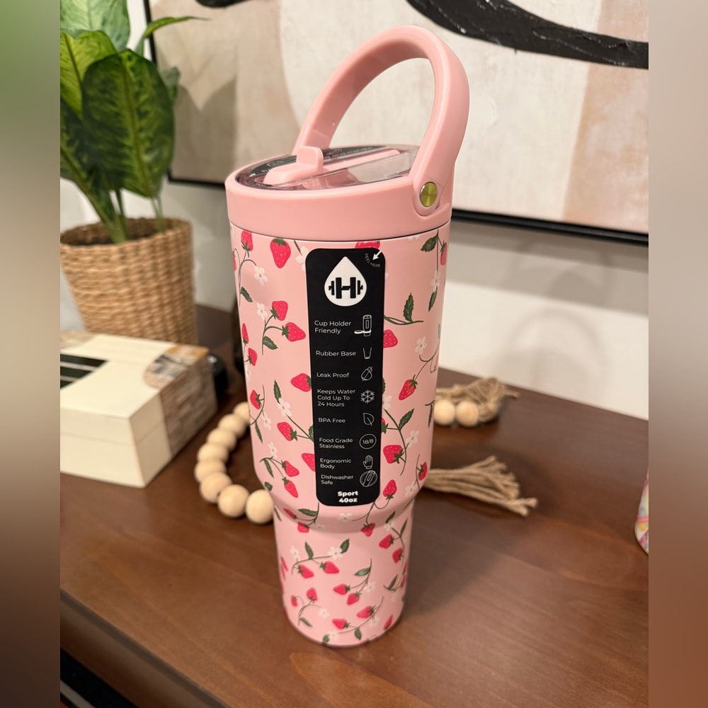 NWT 40 oz Hydrojug Sport - Pink Strawberry
